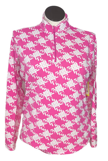 Ibkul Juno Print Adjustable Length Long Sleeve Sun Shirt Size XL