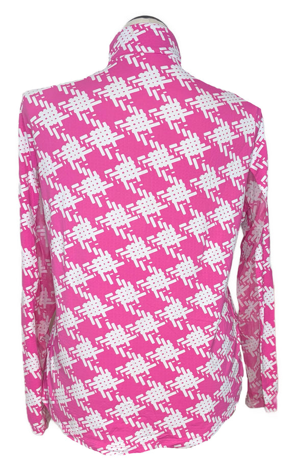 Ibkul Juno Print Adjustable Length Long Sleeve Sun Shirt Size XL