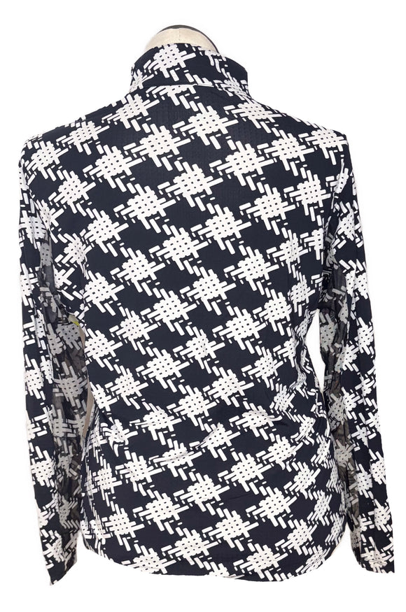 Ibkul Juno Print Adjustable Length Long Sleeve Sun Shirt Size XL