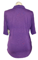 Jofit Solid Purple Short Sleeve Polo Size XXL-2