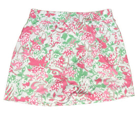 Pebble Beach Women's Pink & Green Patterned Golf Skort Size M - 0