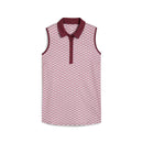 New Puma Women's Clouspun Scallop Sleeveless Golf Polo - Ruby Shimmer MSP$65-2