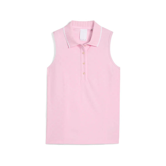 New Puma Women's X AP Jacquard Sleeveless Golf Polo MSP$75
