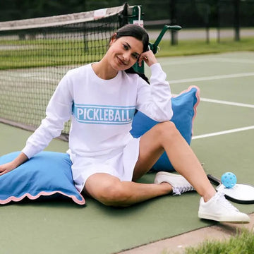 New Ame & Lulu White Pickleball Golf Sweater Size S MSP$132 - 0