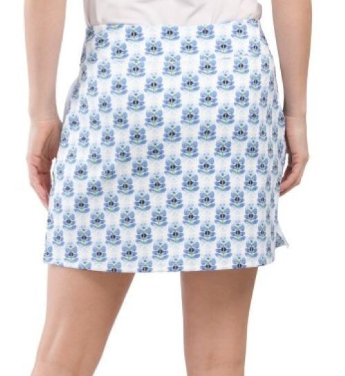 Sigrid Olsen Periwinkle Mariposa Golf Tennis Knit Straight Skort Size XL