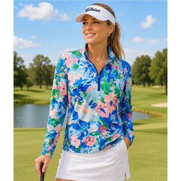 New Walter Hagen Performance 11 - Blue Gouache Floral Size L MSP $80