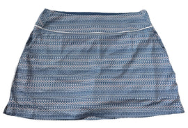 Puma Women's Blue, White & Pink Print Golf Skort Size L