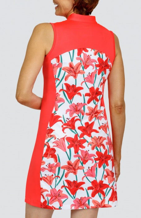 Tail Activewear Denia Sleeveless Golf Dress - Valencia Lillies Size M