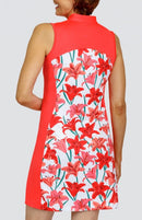 Tail Activewear Denia Sleeveless Golf Dress - Valencia Lillies Size M-2