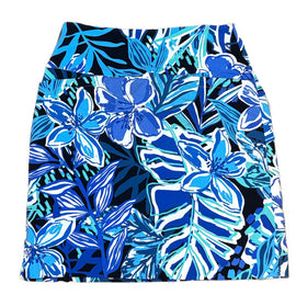 Swing Control Women's Black & Blue Floral Golf Skort Size 0