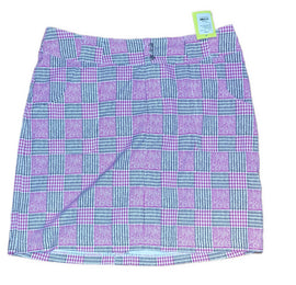 Jofit Women's Fuchsia, White & Gray Plaid Skort Size 10