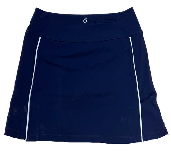 Kinona Navy Skort w/ White Side Stripe Size S