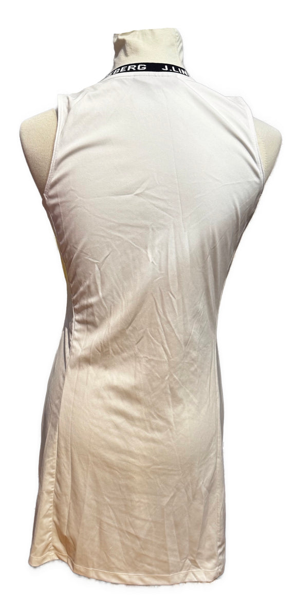 J.Lindeberg White Sleeveless Golf Dress Size S MSP$155