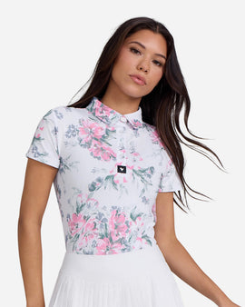 New Bad Birdie Women's Core Golf Polo - Spring Showers