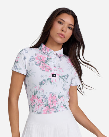 New Bad Birdie Women's Core Golf Polo - Spring Showers