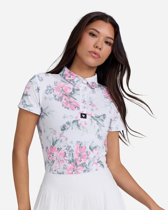 New Bad Birdie Women's Core Golf Polo - Spring Showers