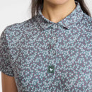 New Bad Birdie Women's Core Golf Polo - Ditsy Down -Dark Forest-2