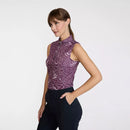 New Bad Birdie Women's Sleeveless Core Golf Polo - Rave Runner-2