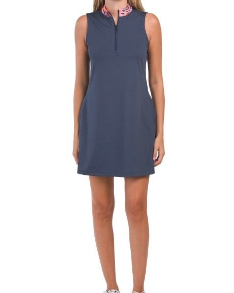 New Tommy Bahama Navy Sleeveless Performance Golf Dress Size M MSP$88