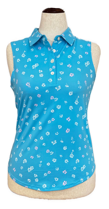 New Sunday Swagger Sleeveless Golf Top - Birdie Blossoms