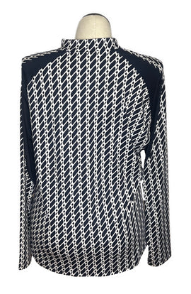 Tail Women's Deep Navy & White Patterned Golf Pullover Size XXL - 0