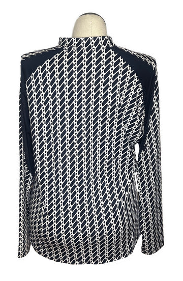 Tail Women's Deep Navy & White Patterned Golf Pullover Size XXL - 0