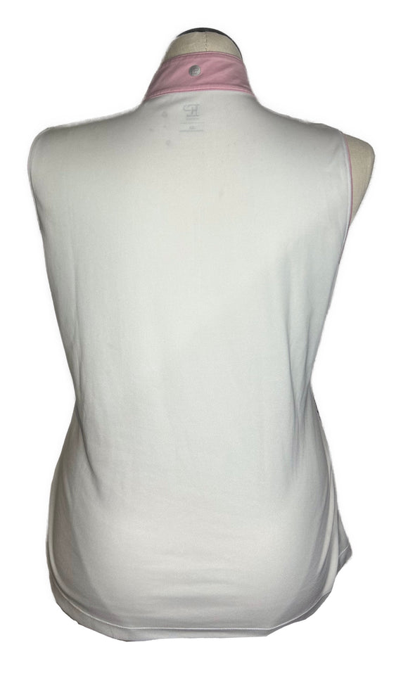 EP NY Women's White, Pink & Gray Ombre Print Sleeveless Golf Top Size XL