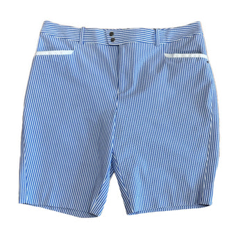 New Ralph Lauren RLX Blue & White Seersucker Shorts  MSP$148
