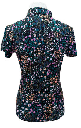 New Bad Birdie Women's Short Sleeve Super Duper Bloom - Black - 0