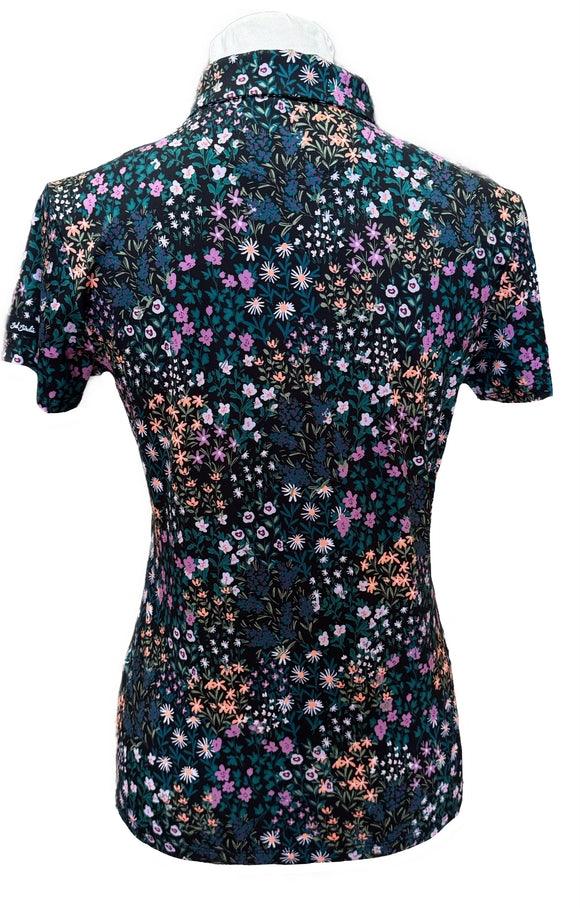 New Bad Birdie Women's Short Sleeve Super Duper Bloom - Black