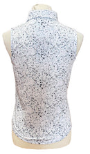 New Bad Birdie Women's Sleeveless Paint Splatter 3 Golf Top - Navy-2