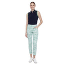 Swing Control White & Green Monstera Capris Size 14-1