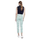 Swing Control White & Green Monstera Capris Size 14-3