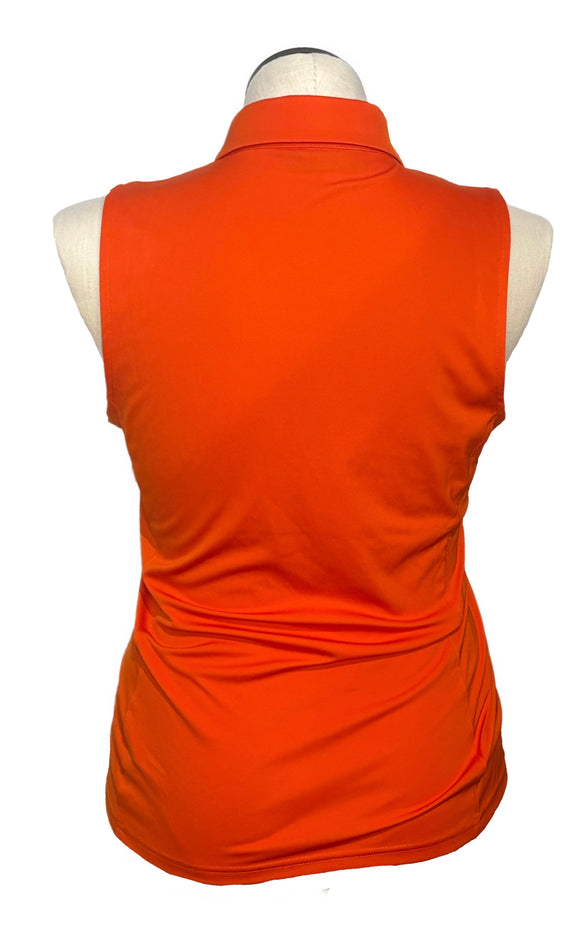 J.Lindeberg Women's Orange Sleeveless Golf Top Size XL