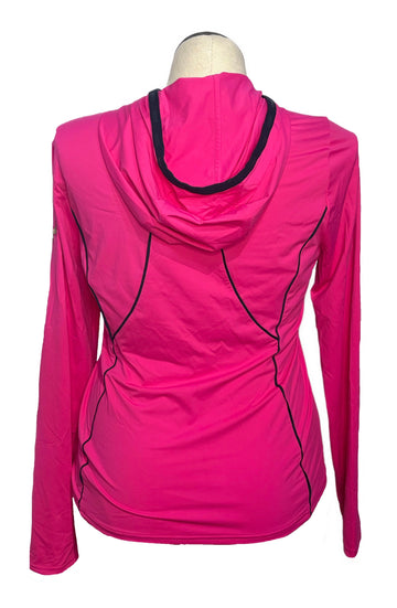 G/Fore Women's Bright Pink Hooded Pullover w/Logo Size L - 0