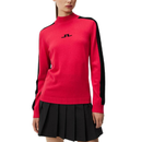 J.Lindeberg Adeline Knitted Golf Mock Rose Red Size XL-1