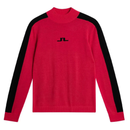 J.Lindeberg Adeline Knitted Golf Mock Rose Red Size XL-3