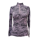 Athleta Purple Momentum Floral Pullover Size M-1