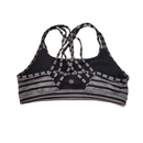Athleta Women's Black & Gray Striped Sports Bra Size L-2