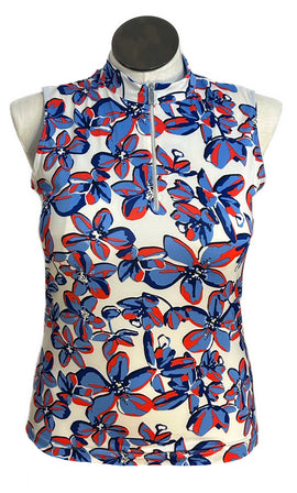 Tail Sleeveless Mock Top - Orchid Grove Size M