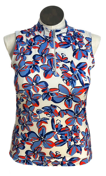 Tail Sleeveless Mock Top - Orchid Grove Size M