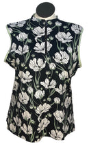 Tail Women's Black, White & Green Floral Sleeveless Golf Top Size XXL-1