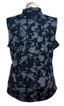 Dunning Women's Navy & Slate Blue Floral Sleeveless Top Size XXL-2