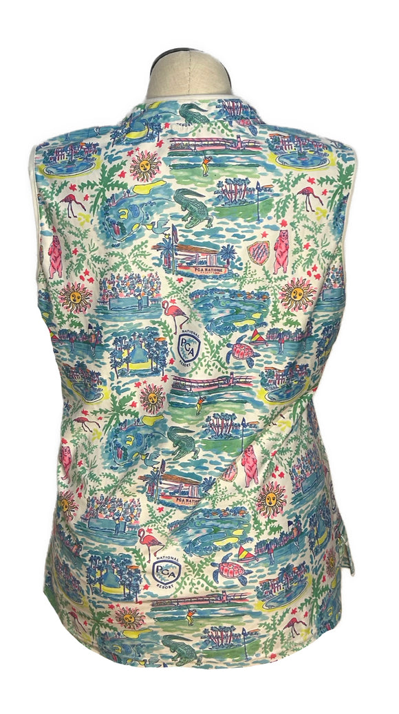 Smith & Quinn Women's Blue PGA National Resort Sleeveless Top Size XXL