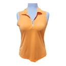 Slazenger Golf Bright Solid Sleeveless Mock Top w/ White Trim Size M-3