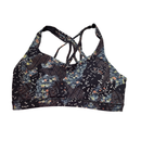 Lululemon Women's Black Bandana Print Sports Bra Size 10-1