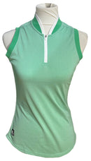 Adidas Spring Green Mock Sleeveless Golf Top Size XS-1