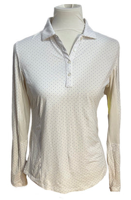 Footjoy Periwinkle Dot Pullover Sun Shirt Size S
