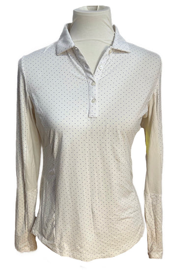 Footjoy Periwinkle Dot Pullover Sun Shirt Size S