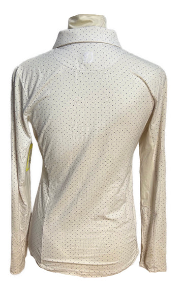 Footjoy Periwinkle Dot Pullover Sun Shirt Size S - 0